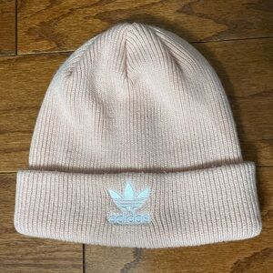 ADIDAS ORIGINALS Soft pink adidas Adicolor Cuff ribbed Beanie - one size